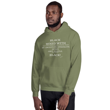 Black Mixed Unisex Hoodie - LeMack 