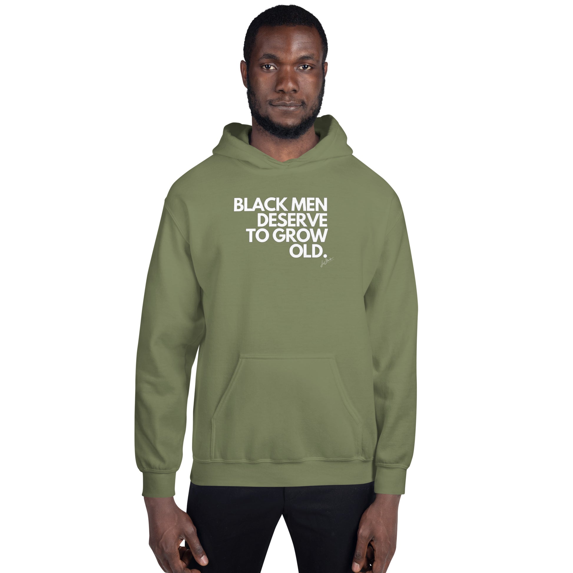 Black Men Deserve to Grow Old Unisex Hoodie - LeMack 