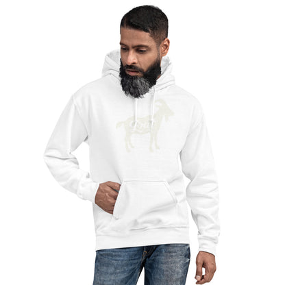 GOAT White Unisex Hoodie - LeMack 