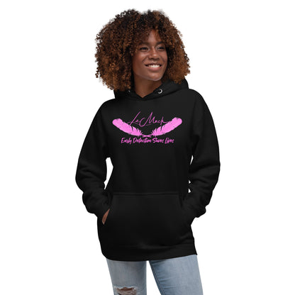 Early Detection Pink Lettered Unisex Hoodie - LeMack 