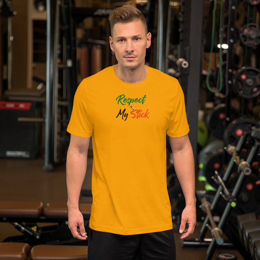 Respect My Stick Short-Sleeve Unisex T-Shirt - LeMack 