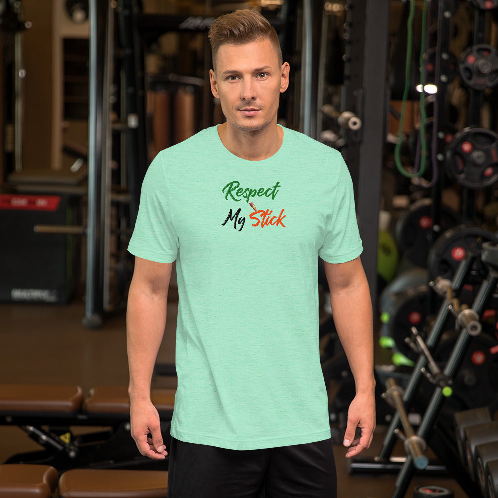 Respect My Stick Short-Sleeve Unisex T-Shirt - LeMack 