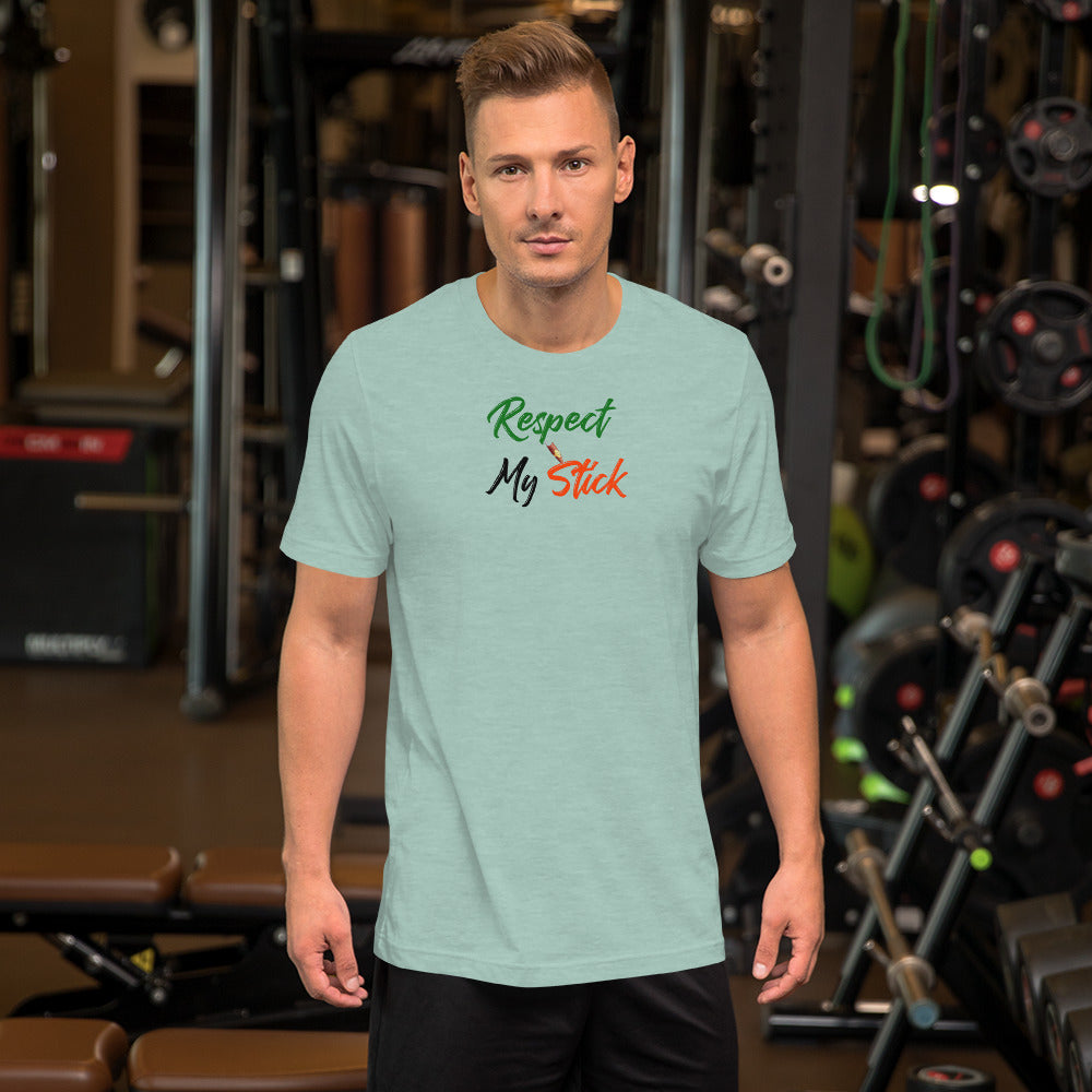 Respect My Stick Short-Sleeve Unisex T-Shirt - LeMack 