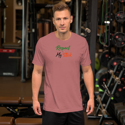 Respect My Stick Short-Sleeve Unisex T-Shirt - LeMack 