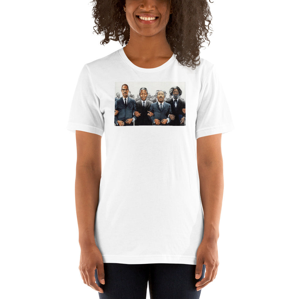 Malcolm, Martin Mandela Short-Sleeve Unisex T-Shirt - LeMack 