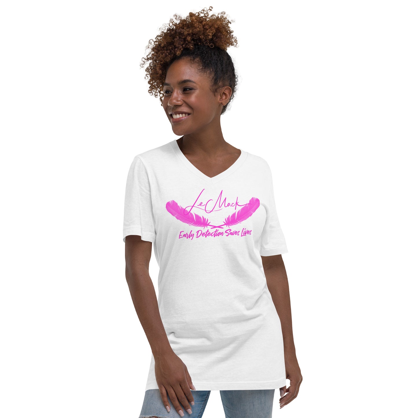 Early Detection Unisex Short Sleeve V-Neck T-Shirt - LeMack 