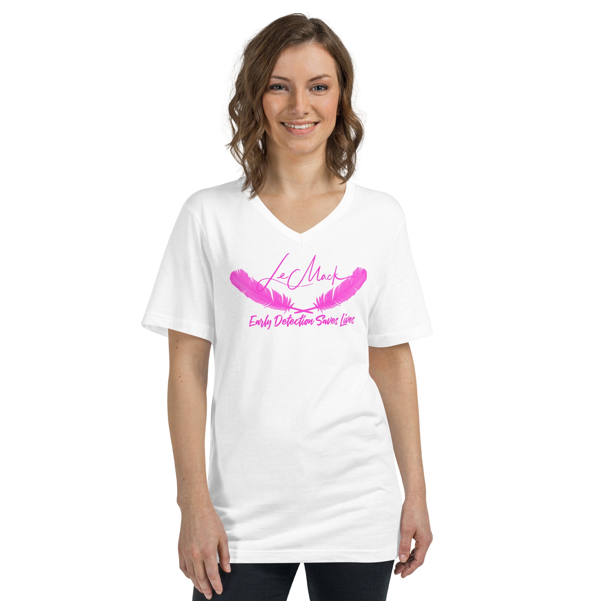 Early Detection Unisex Short Sleeve V-Neck T-Shirt - LeMack 