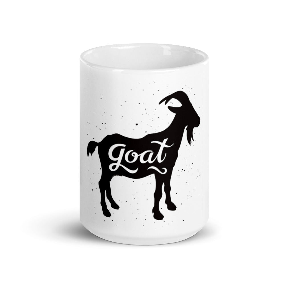 White glossy GOAT mug - LeMack 