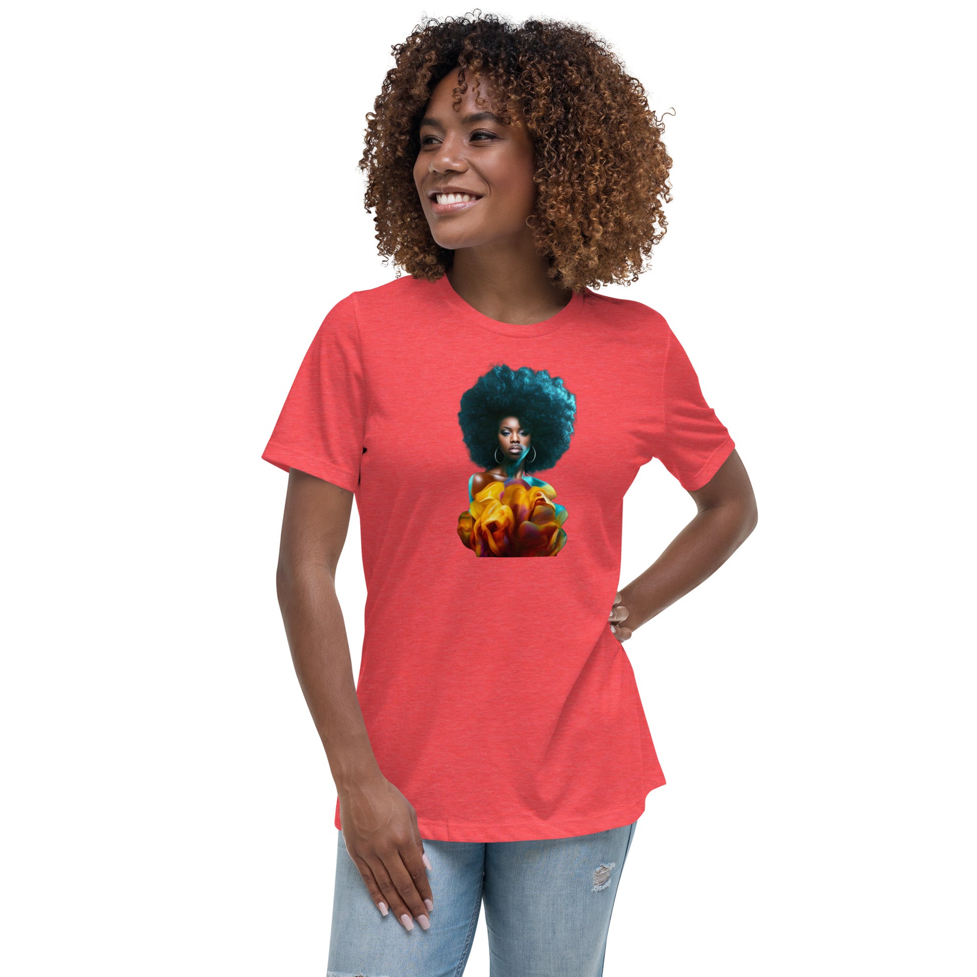 Afro Women's Relaxed T-Shirt - LeMack 