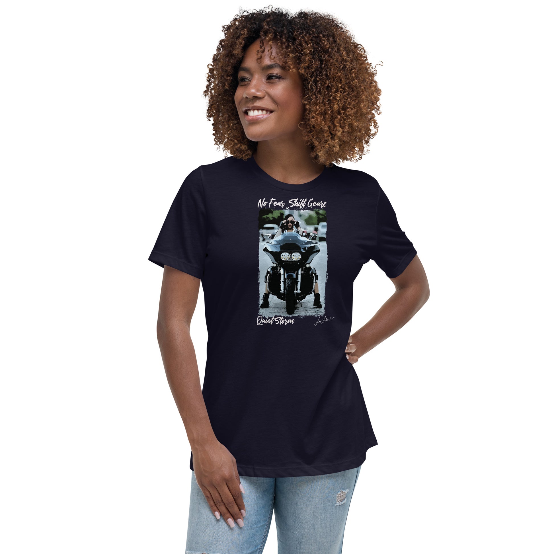 No Fear " Quiet Storm" Women's Relaxed T-Shirt - LeMack 