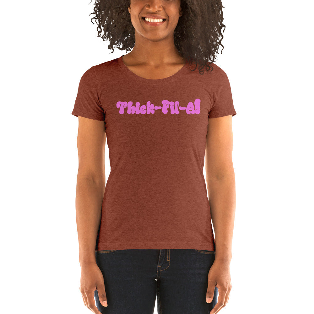 Thick Fil A Ladies' short sleeve t-shirt - LeMack 